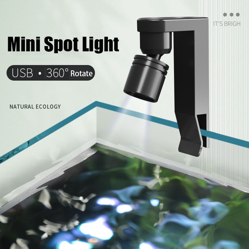 USB Clamp Light Waterproof Whi - Aquarium Marine Lights ulasan dan harga
