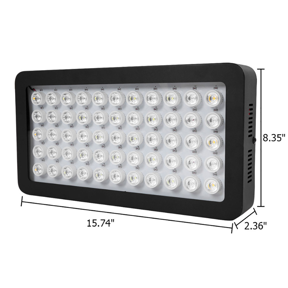 165W LED Aquariums Light Dimma - Marine Coral ulasan dan harga